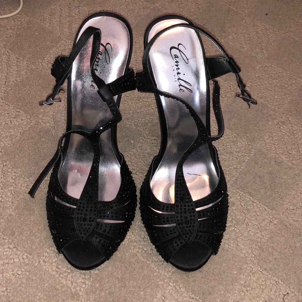 Camille La Vie Black Formal Heels